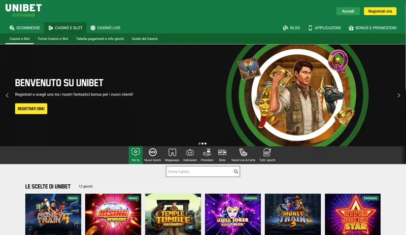 Unibet Casino bonus offers and promotions